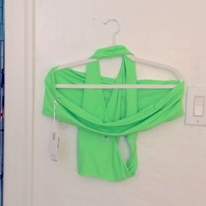 Lime Green Good America Bikini Set